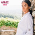 Giblor´s Celine kuchársky rondon dlhý rukáv dámsky biela