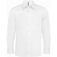 Kariban K529 pánska košeľa dlhý rukáv strečová biela