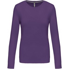 Kariban K383 dámske tričko dlhý rukáv fialová
